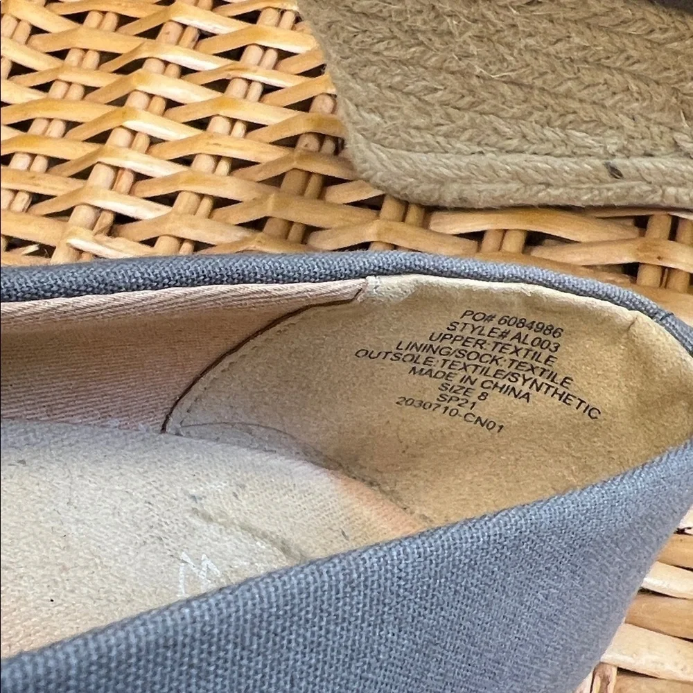 J. Crew Gray Cream Wedges Slip-On Comfort